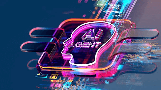 Schéma d'un agent d'intelligence artificielle autonome enchaînant plusieurs actions sur un écran d'ordinateur